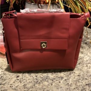 Glitzy Cranberry Red Tote $25